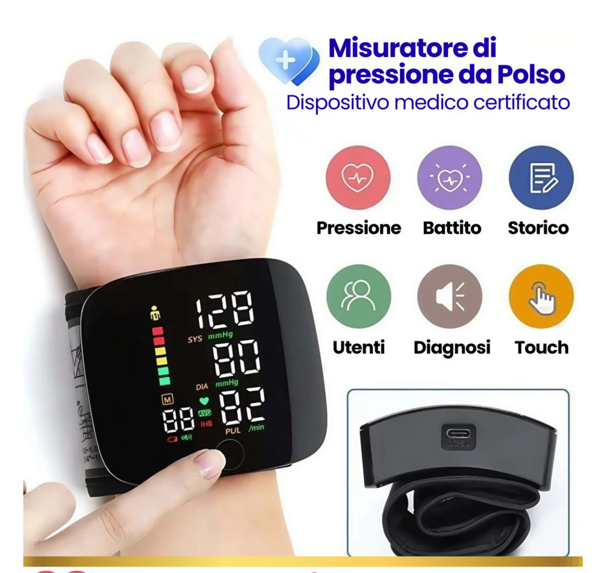 Misuratore di Pressione da Polso